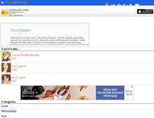 Tablet Screenshot of funquizcards.com